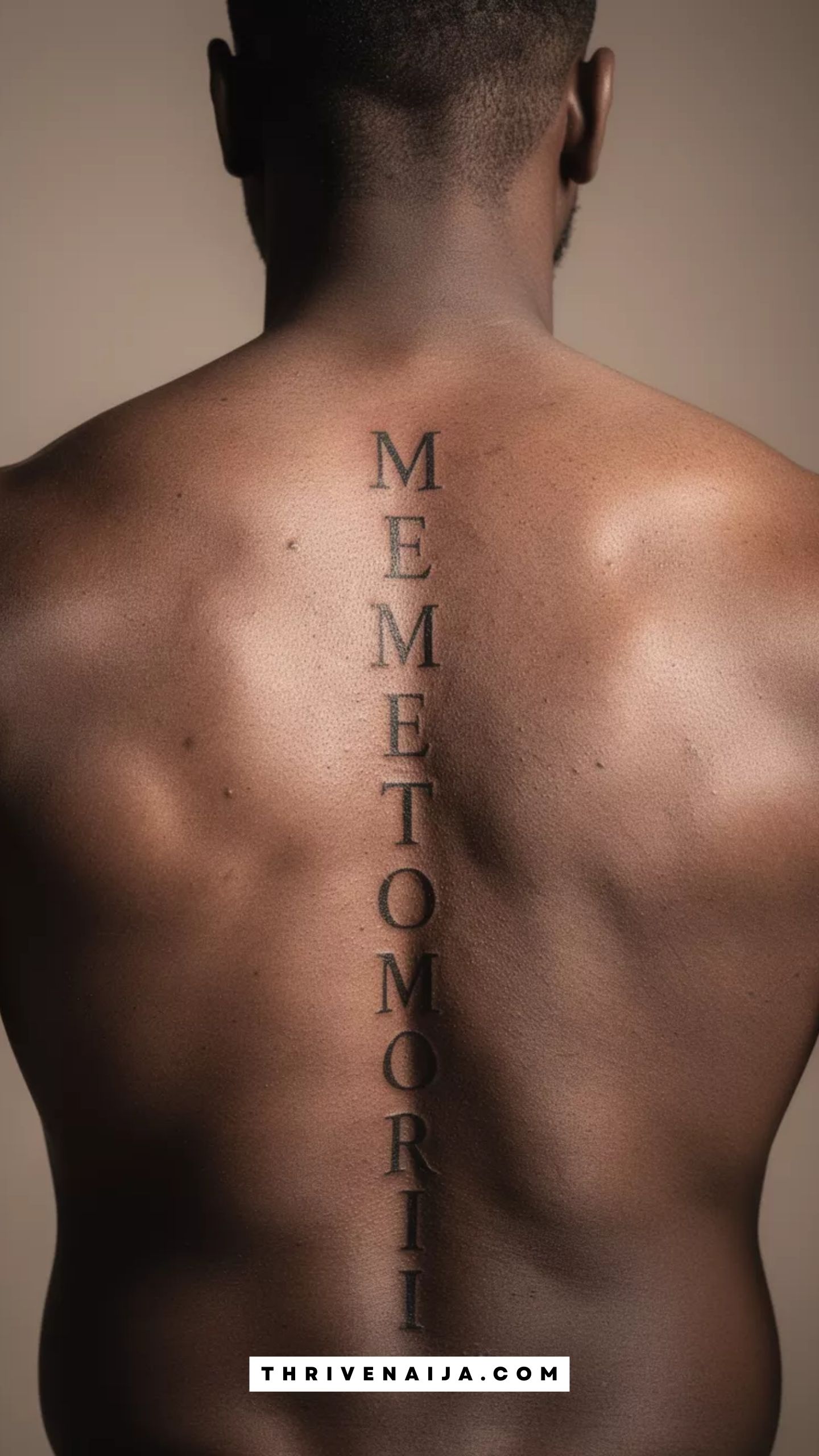 “Control What You Can” Spine Tattoo