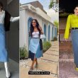 Denim Skirt Outfits for Black Women