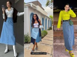 Denim Skirt Outfits for Black Women