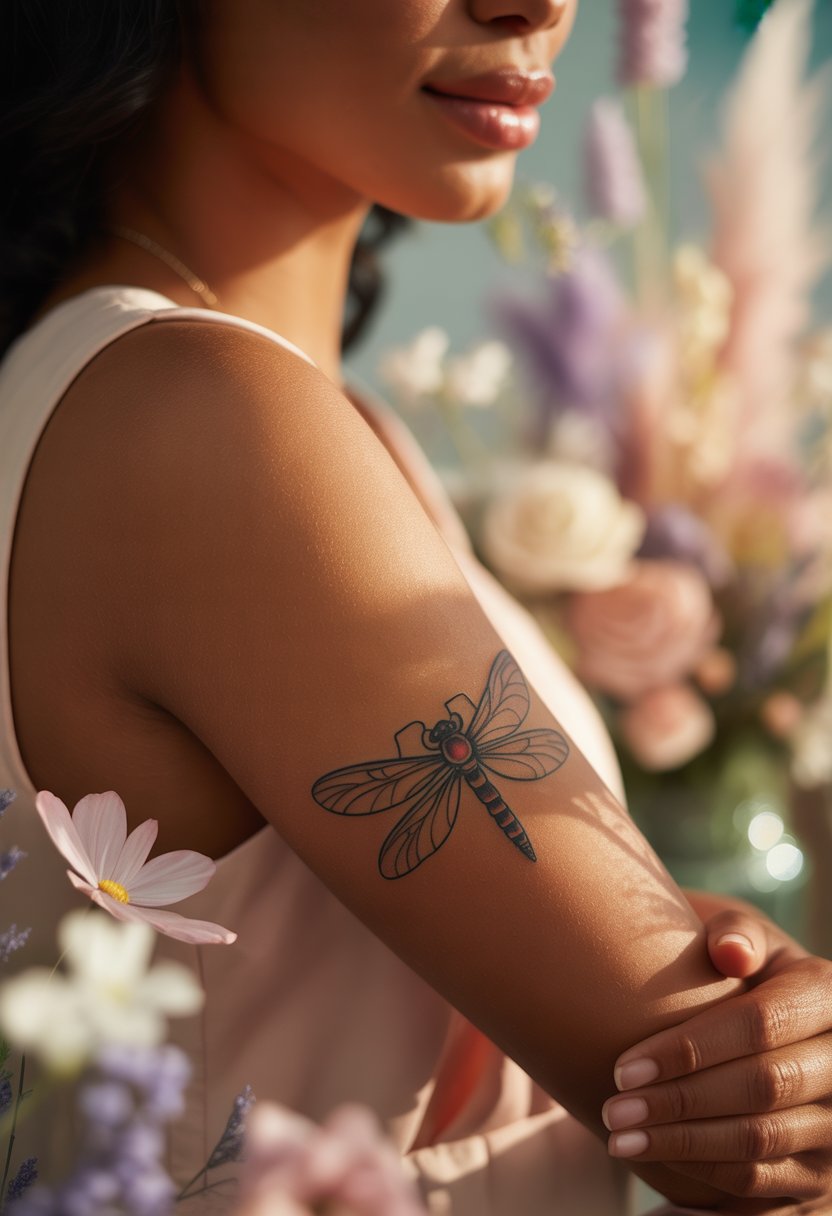 Firefly Glow Forearm Tattoo