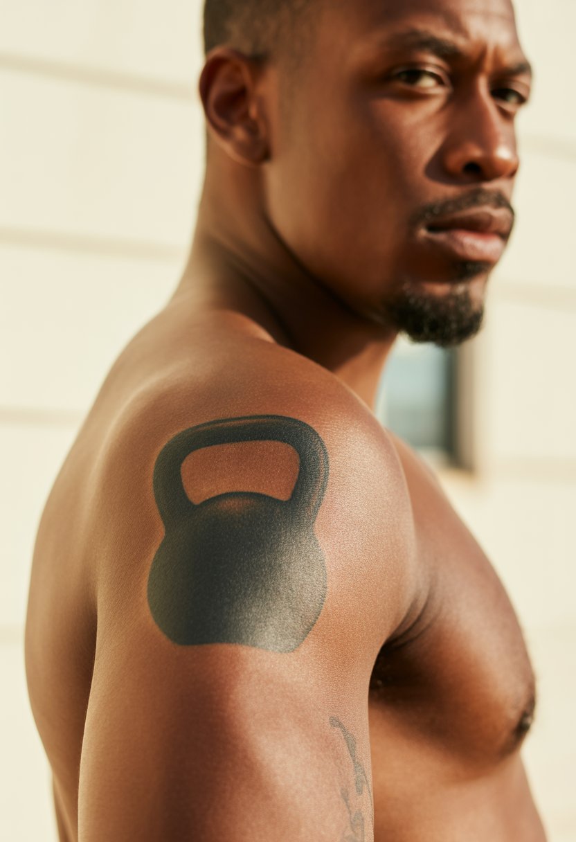 Kettlebell Shoulder Tattoo