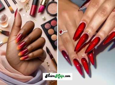 Red Cat Eye Nails Design Ideas