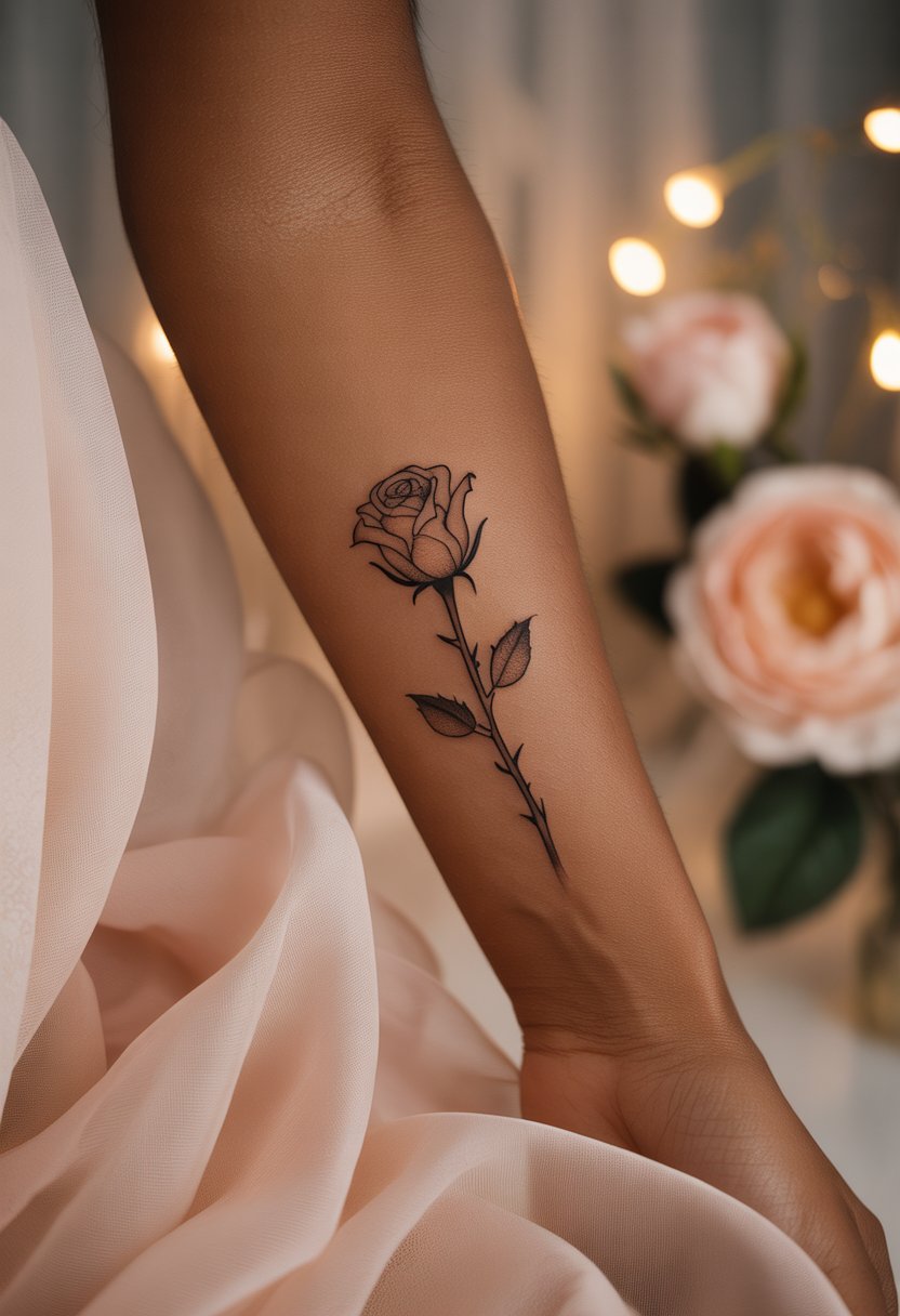 Rose Stem Arm Piece