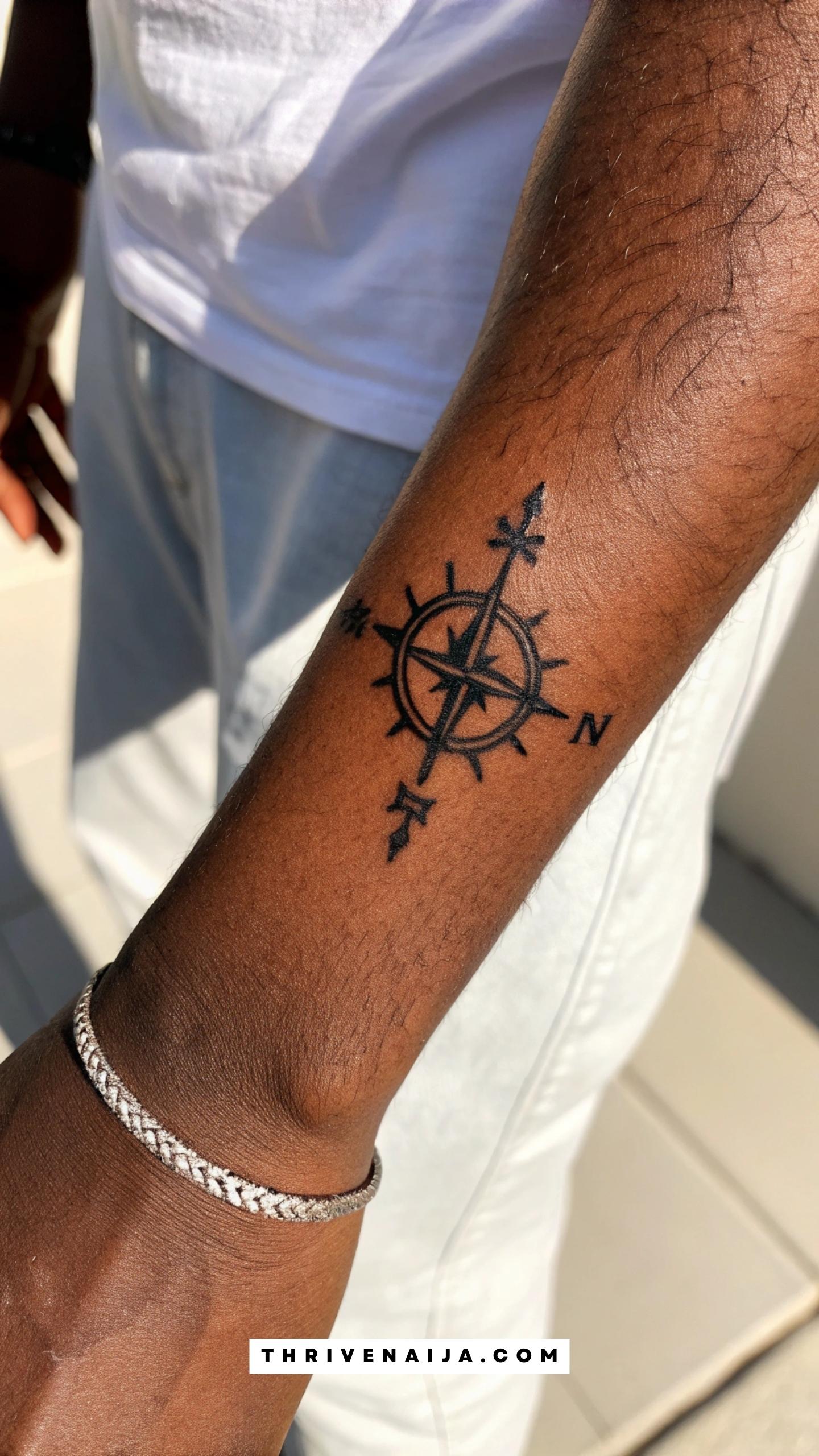 Samurai Sword Line Rib Tattoo (Anime-Inspired)