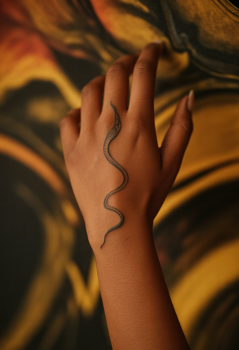 Snake Curving the Hand