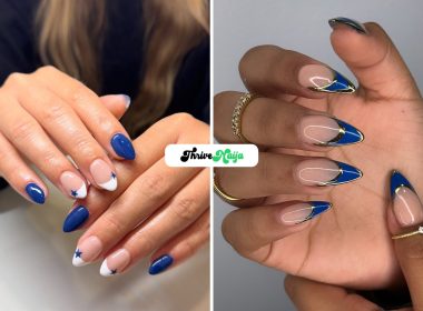 Stylish Blue Gel Nail Designs