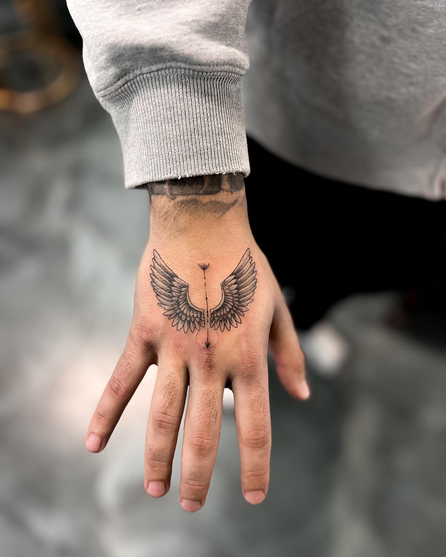 Wings Wrist Tattoo