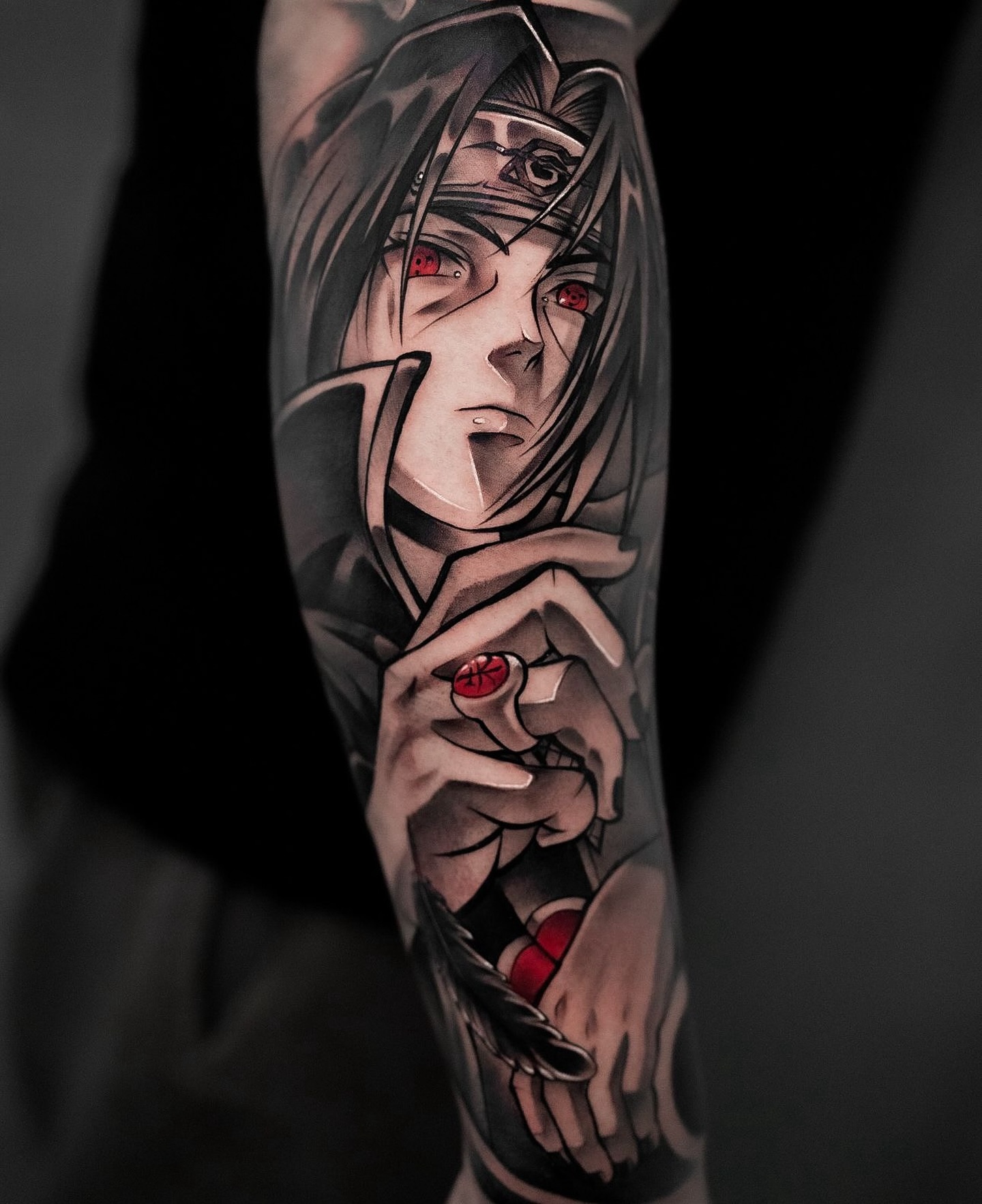 Colored Itachi Tattoo