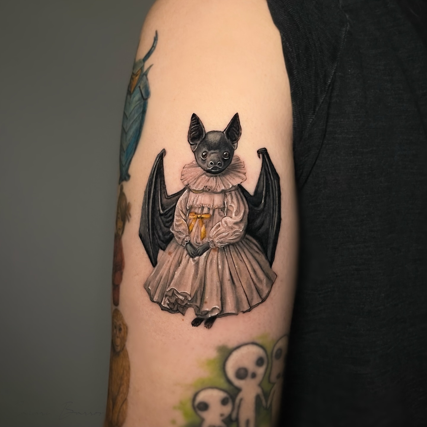 Halloween Bat Tattoo