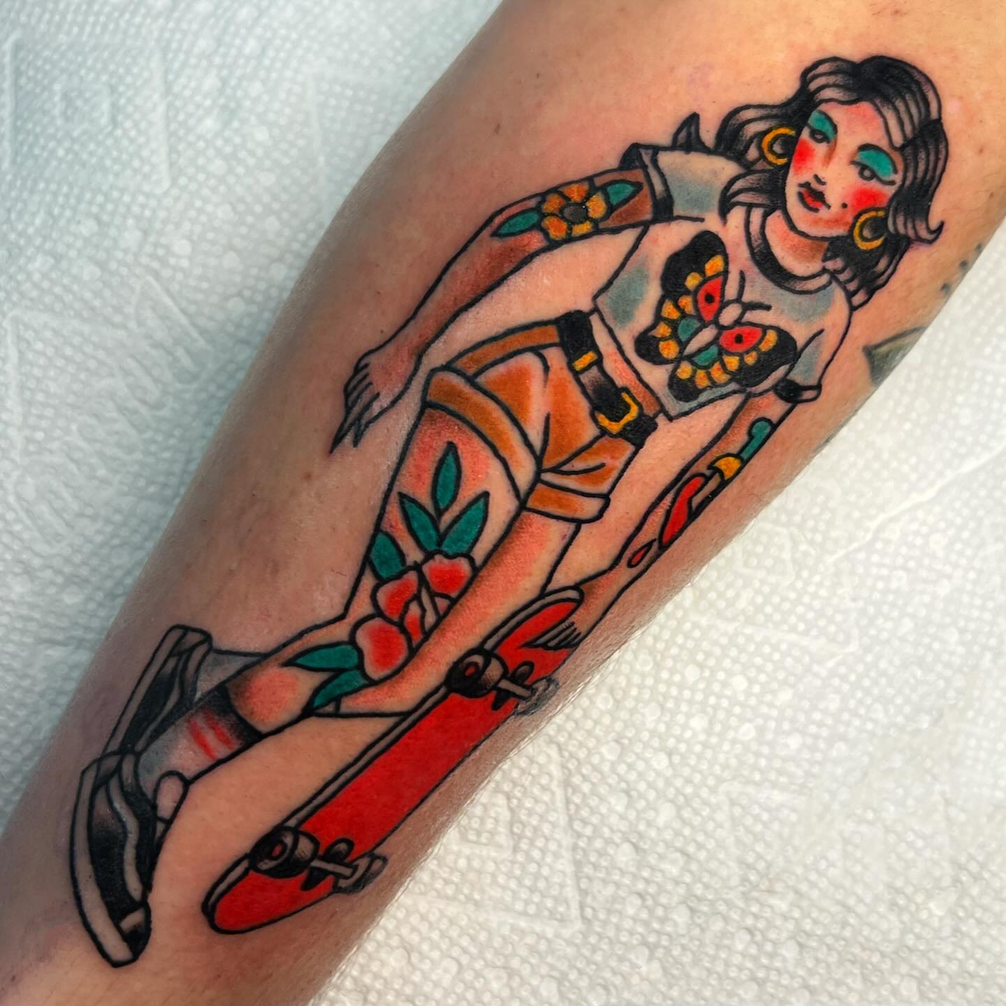 Skater Girl Tattoo