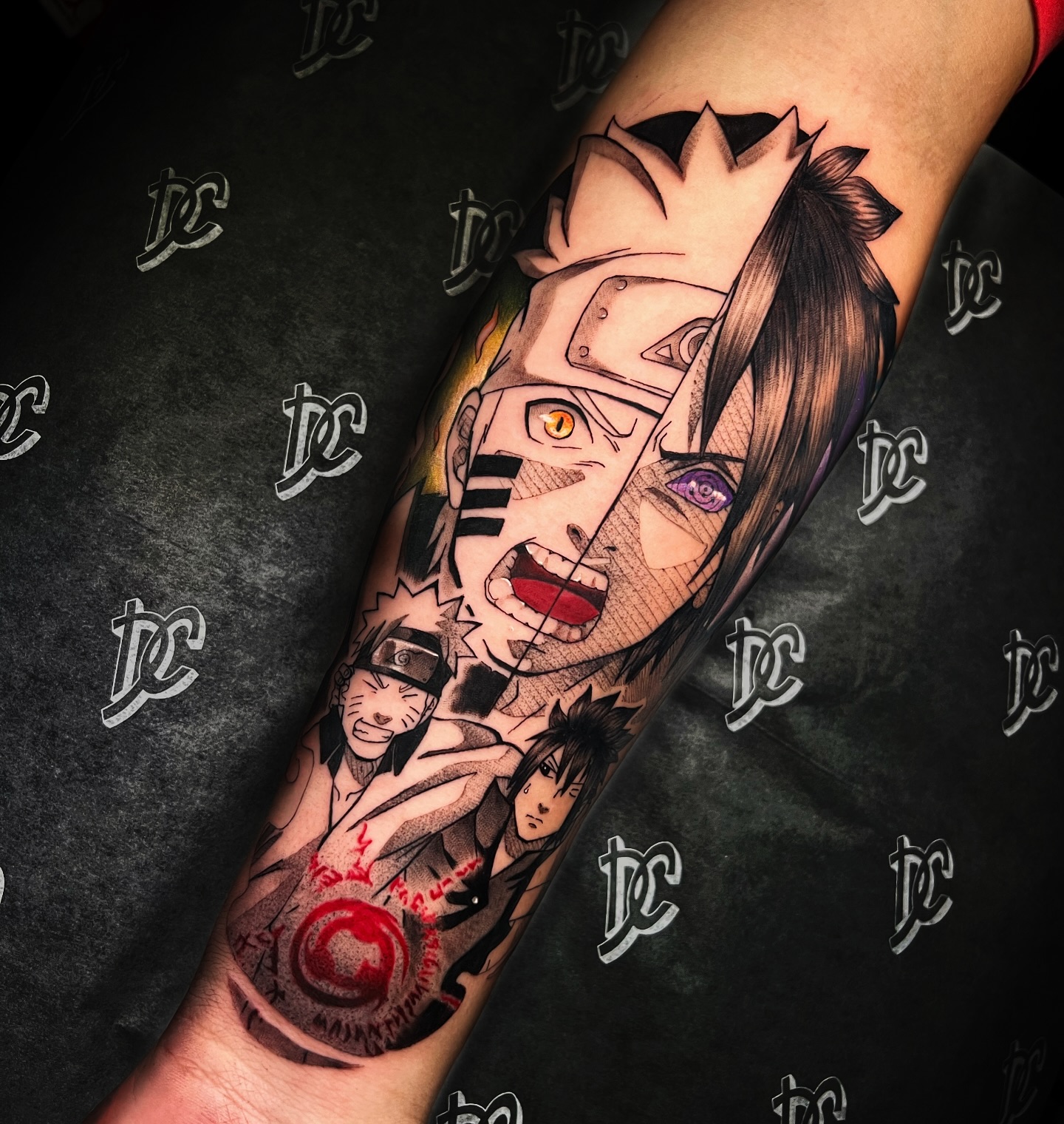 Colored Anime Tattoo