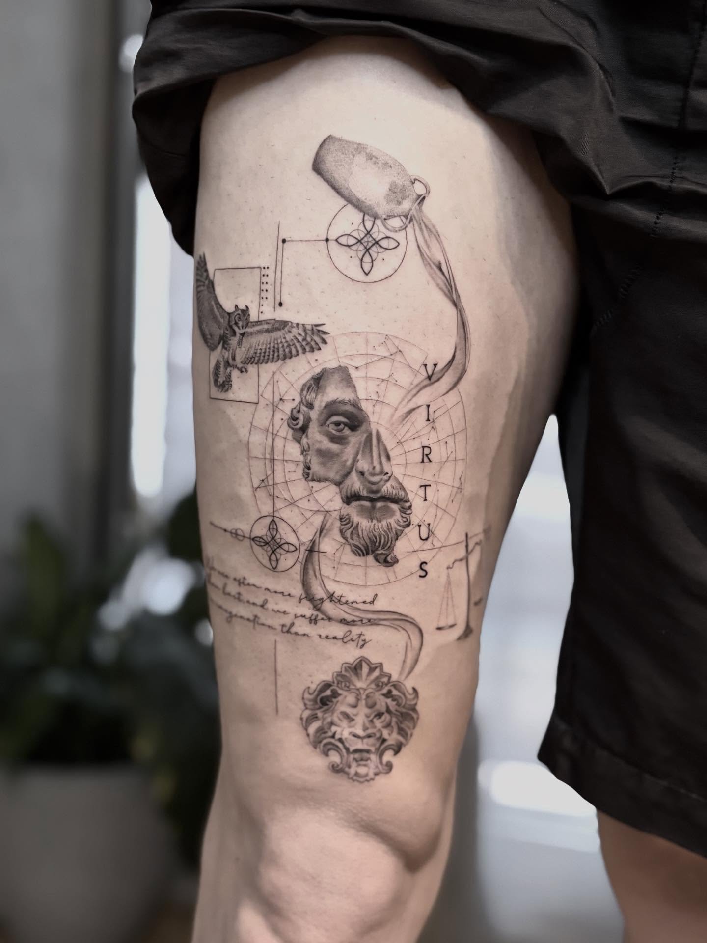 stoic themed conceptual abstract