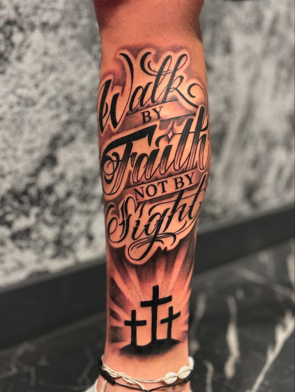 Walk by Faith and Not by Sight" Tattoo