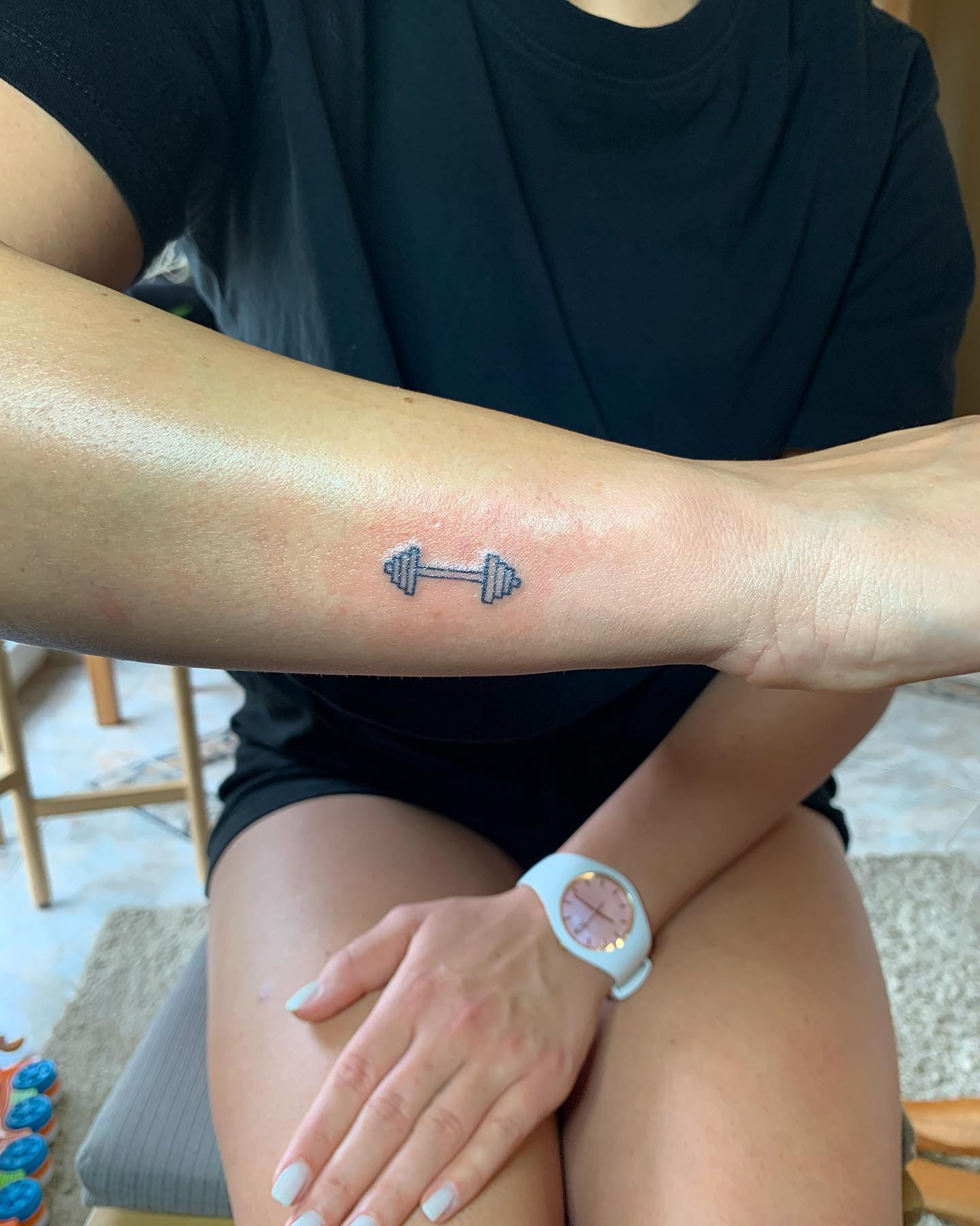 Dumbbell Tattoo Design