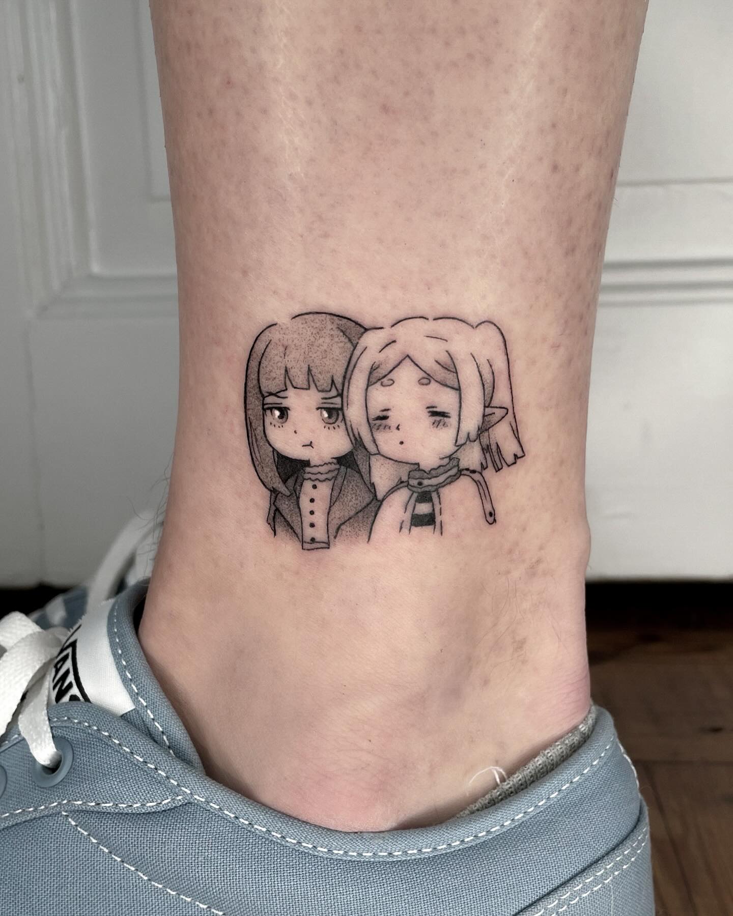 Mini Fern and Frieren Custom Tattoo