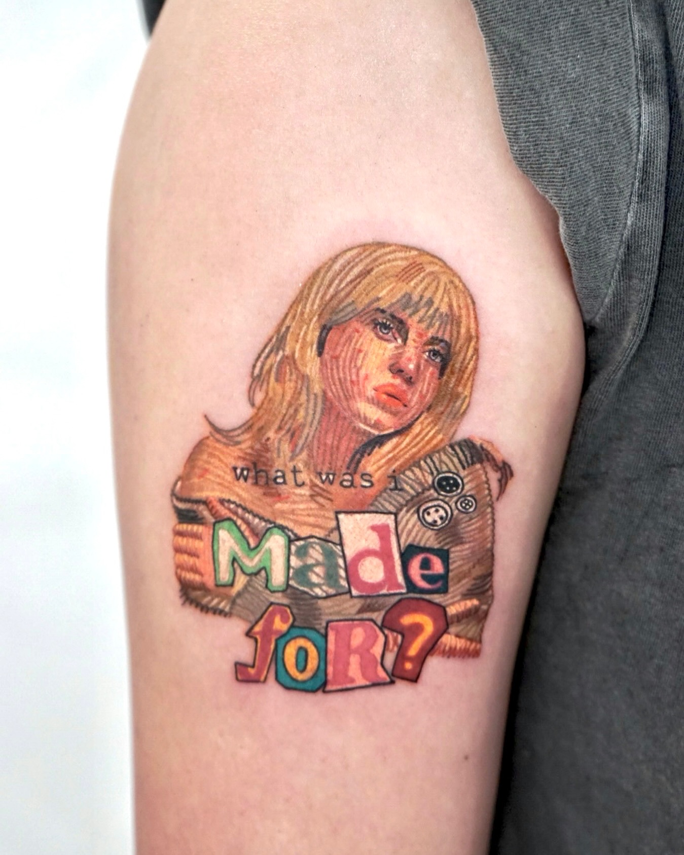 What was I Made For?" Tattoo