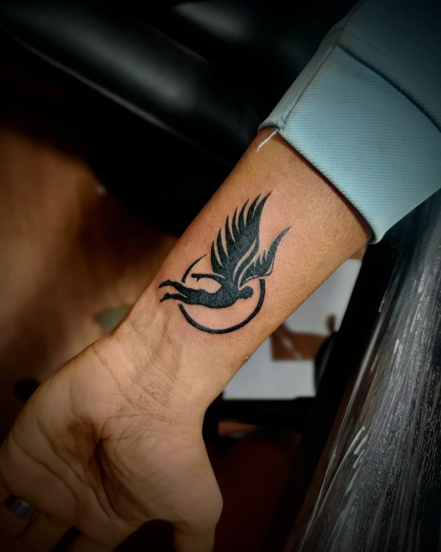 Winged Man Tattoo