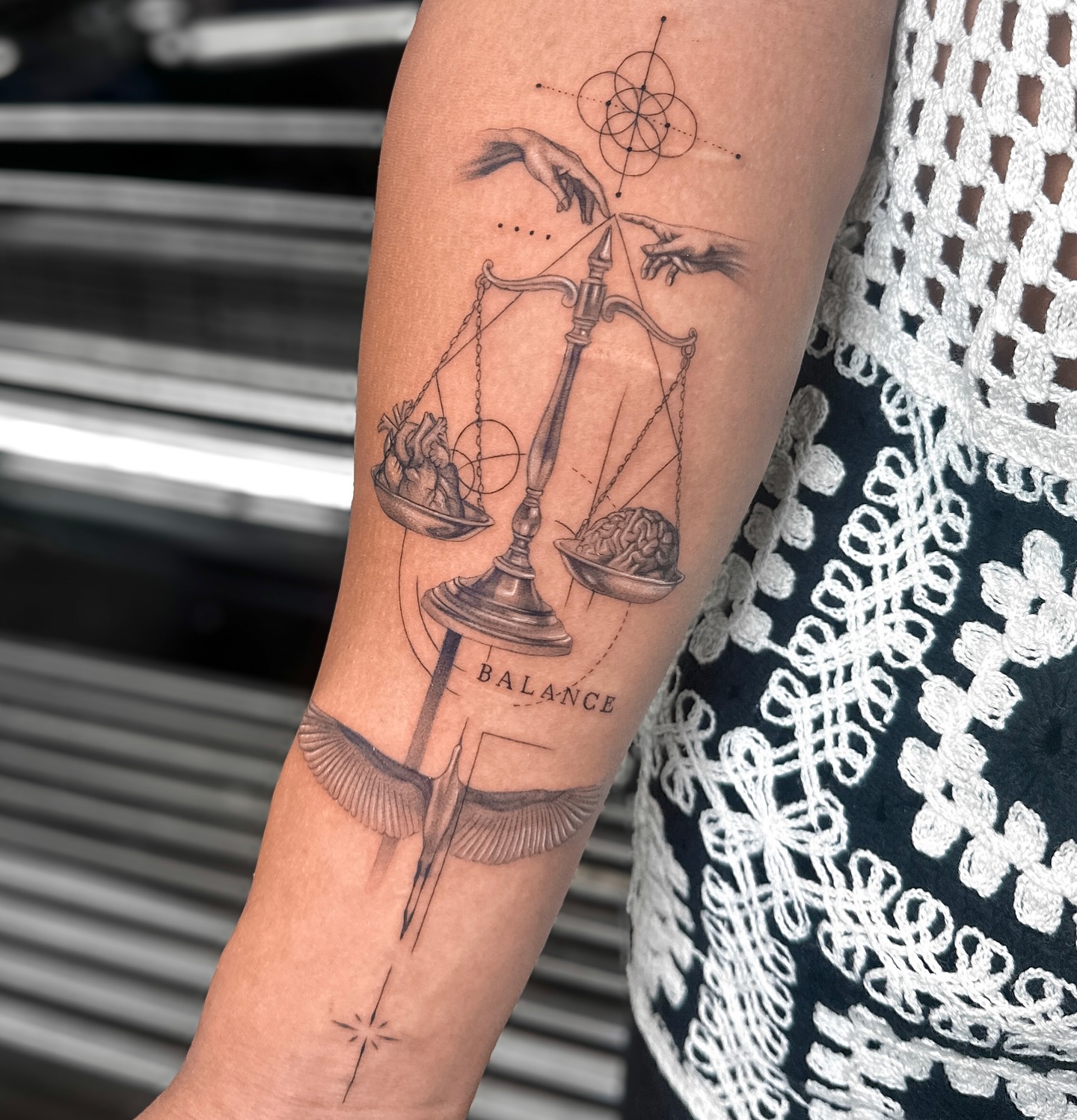 Fineline Libra Tattoo