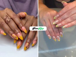 Bright Yellow Gel Nail Designs