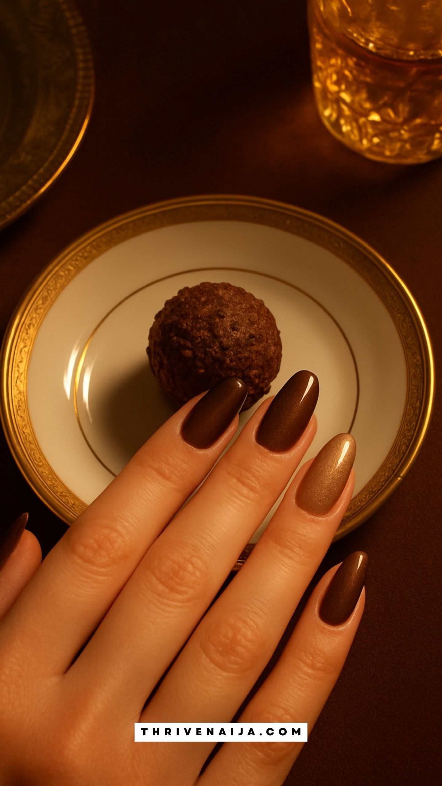Chocolate to Champagne Ombre