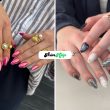 Shiny Chrome Gel Nail Designs
