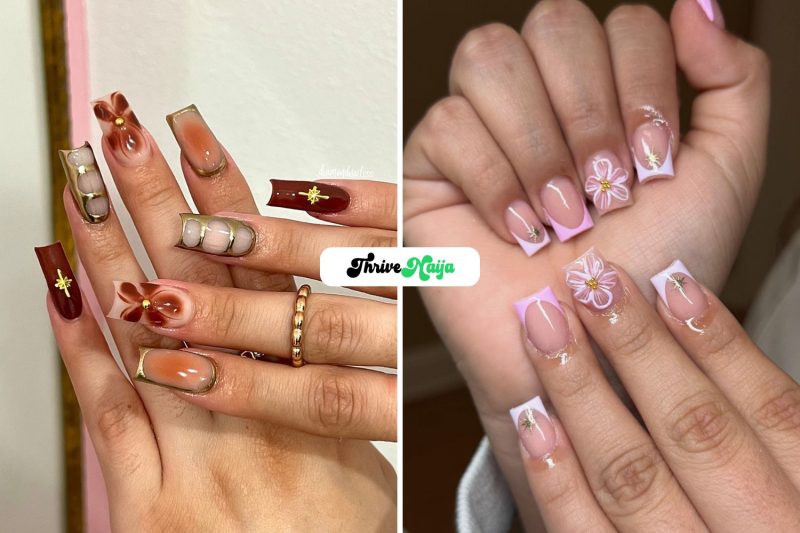 Clean Square Gel Nail Designs