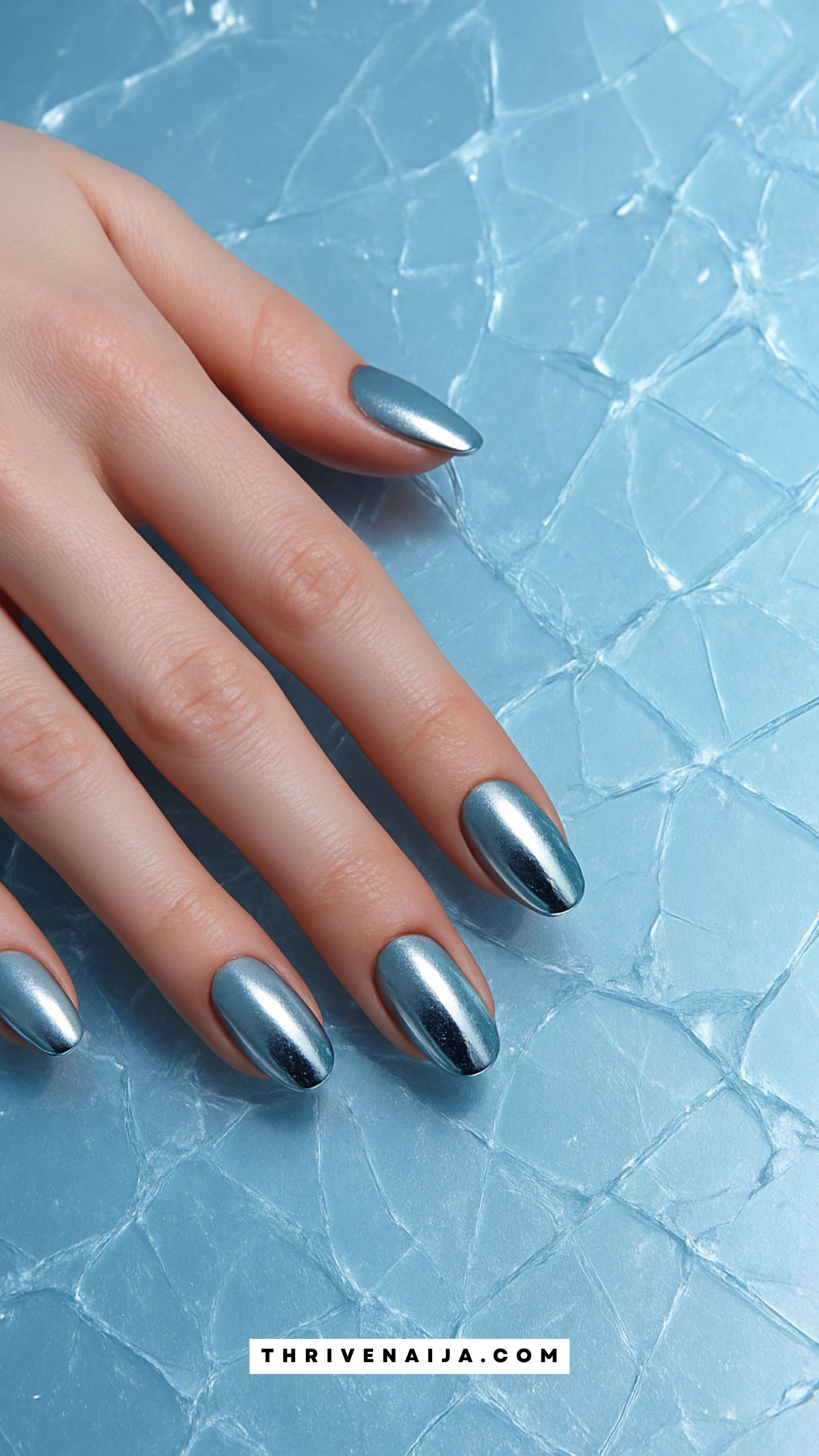 Icy Blue to Silver Chrome