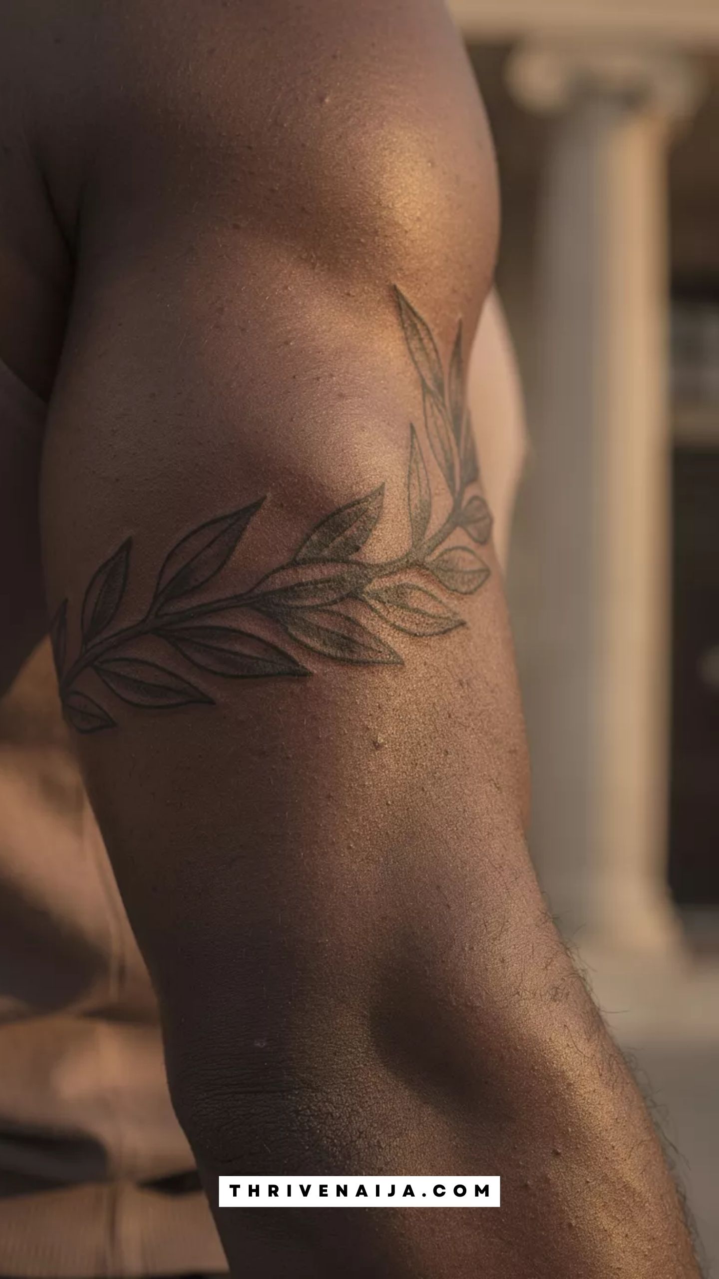 Laurel Leaf Arm Band Tattoo