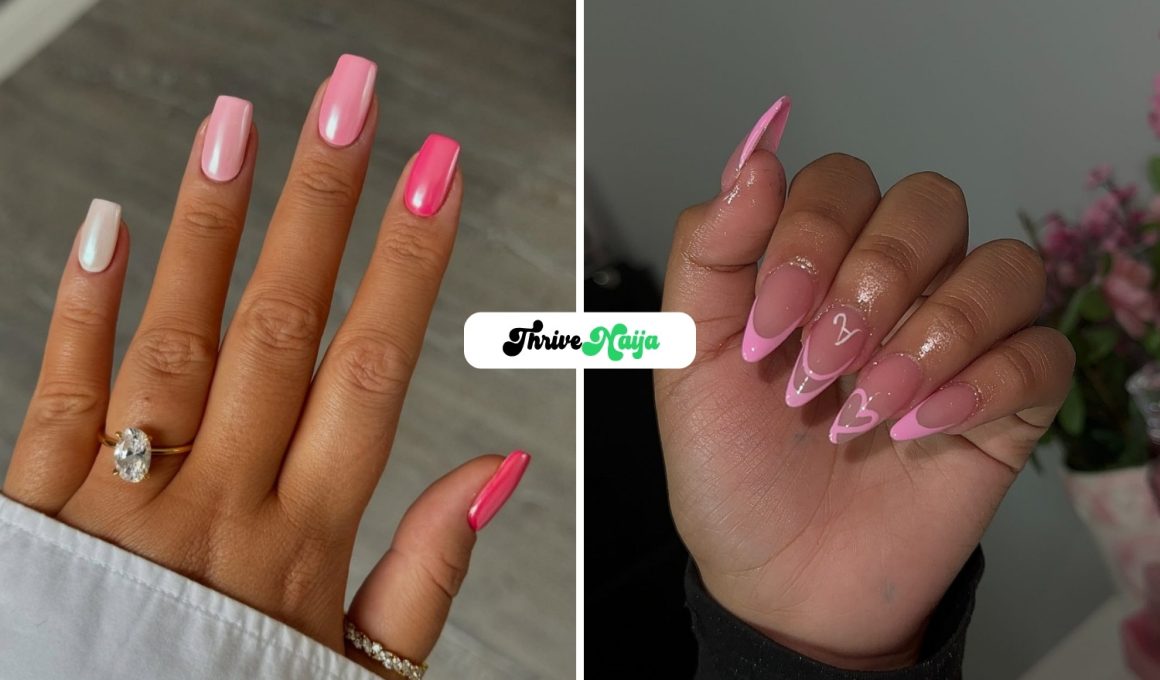 Milky Pink Gel Nail Design