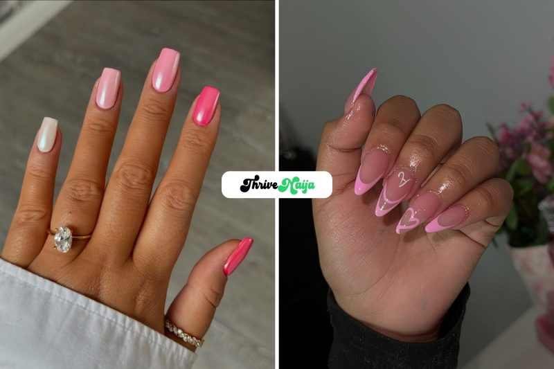 Milky Pink Gel Nail Design