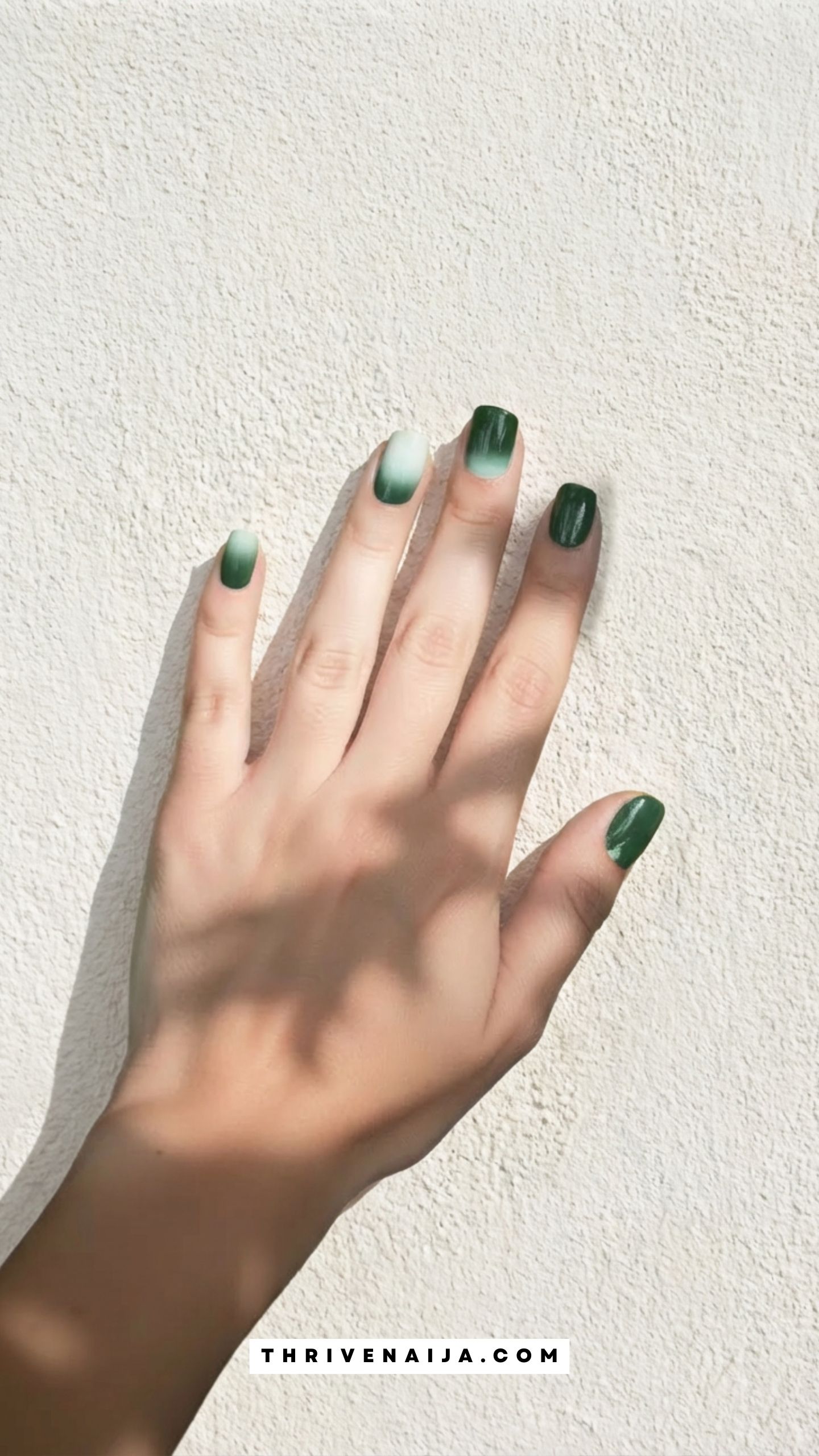 Mint to Forest Ombre