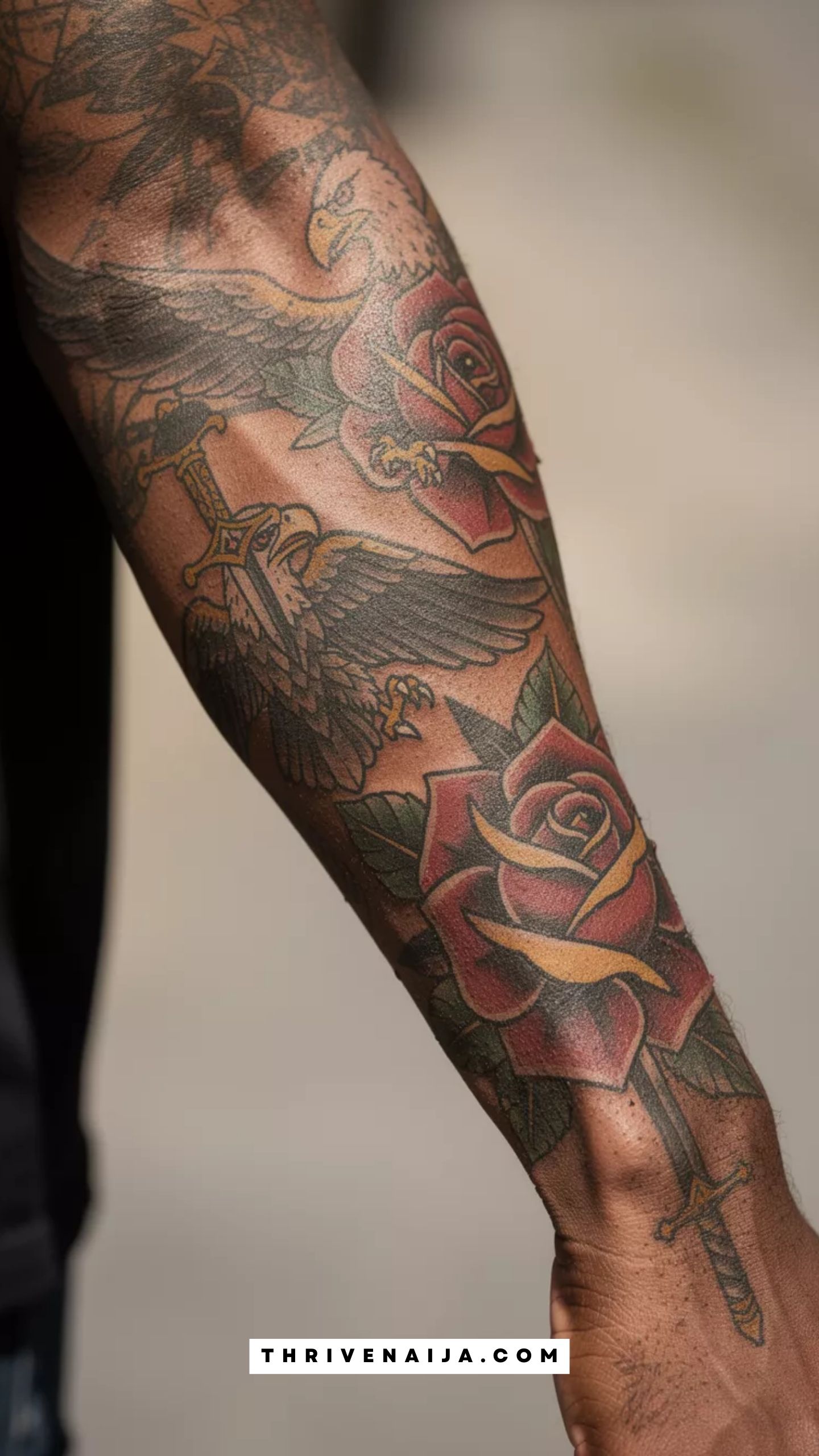 The American Traditional Patchwork Sleeve