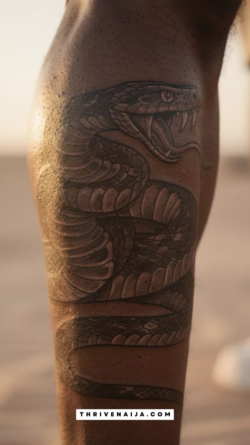 Snake Tatoo Common Rapper 18 Fierce Snake Tattoos for Men | ThriveNaija