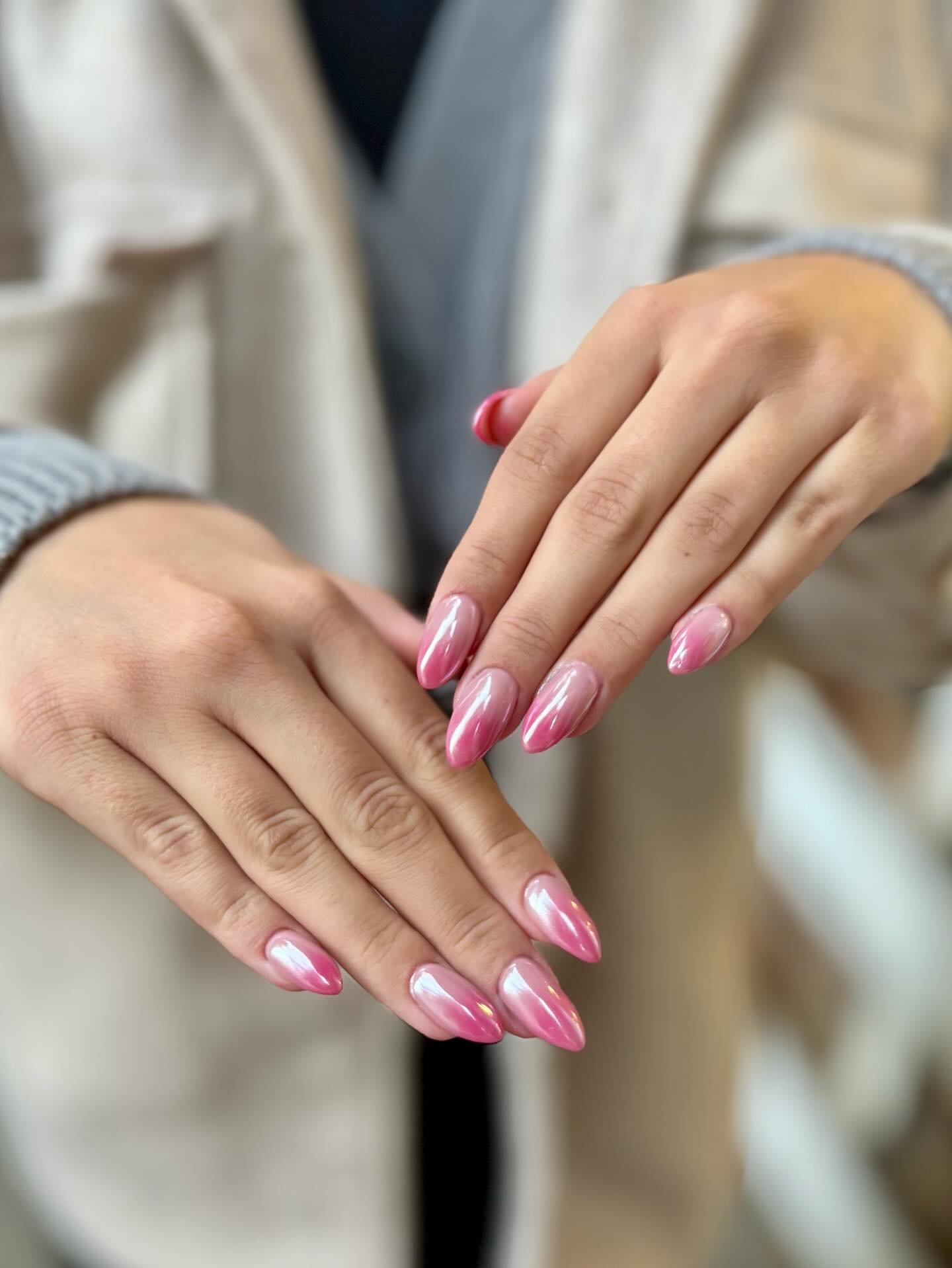 Metallic Ombre Nails