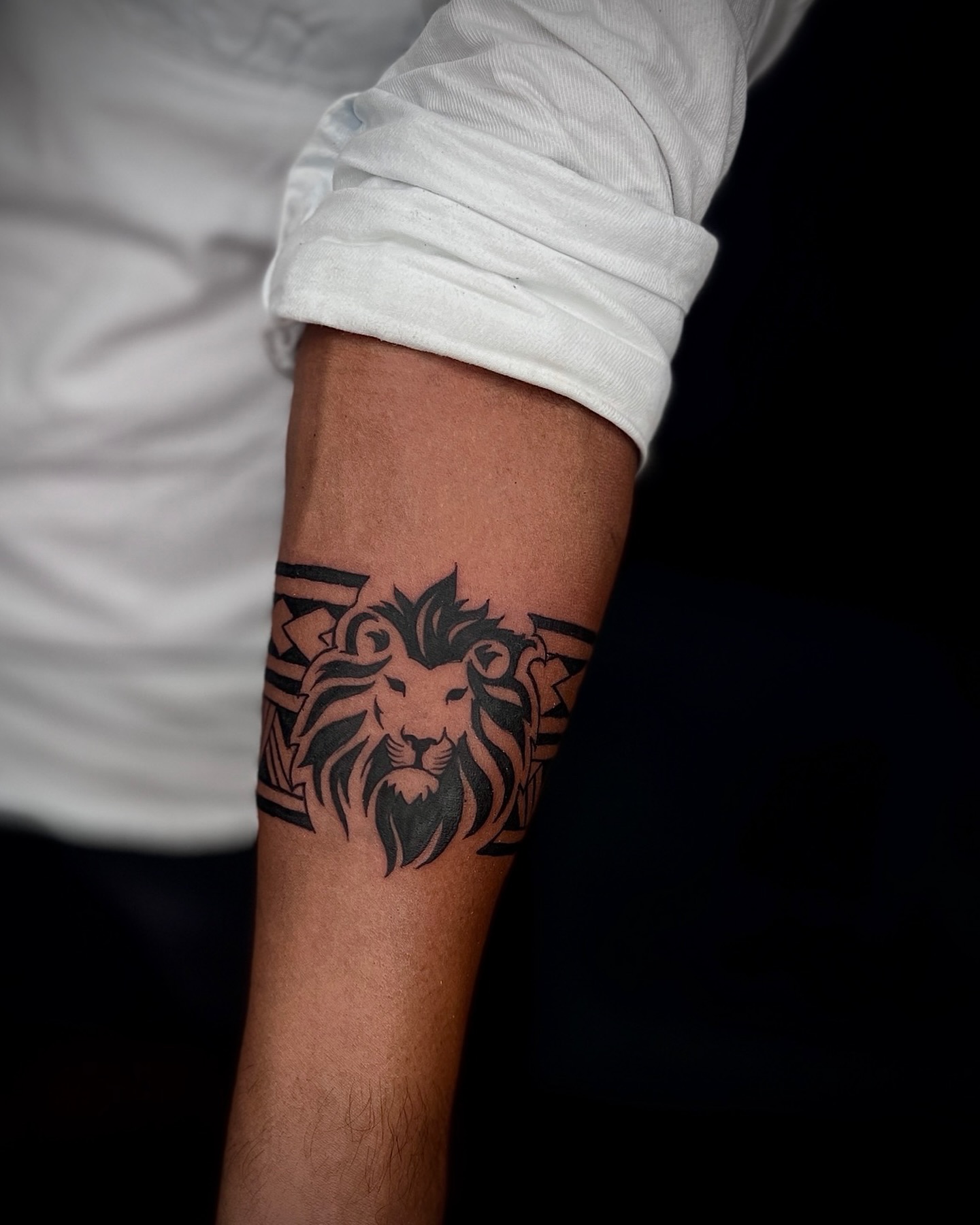 Lion Band Tattoo