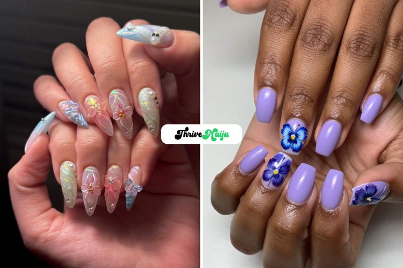 3D Floral Nail Ideas That Stand Out