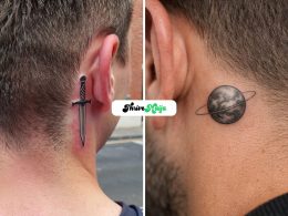 Back of Ear Tattoo Ideas