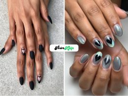 Black Heart Nail Ideas with Edge