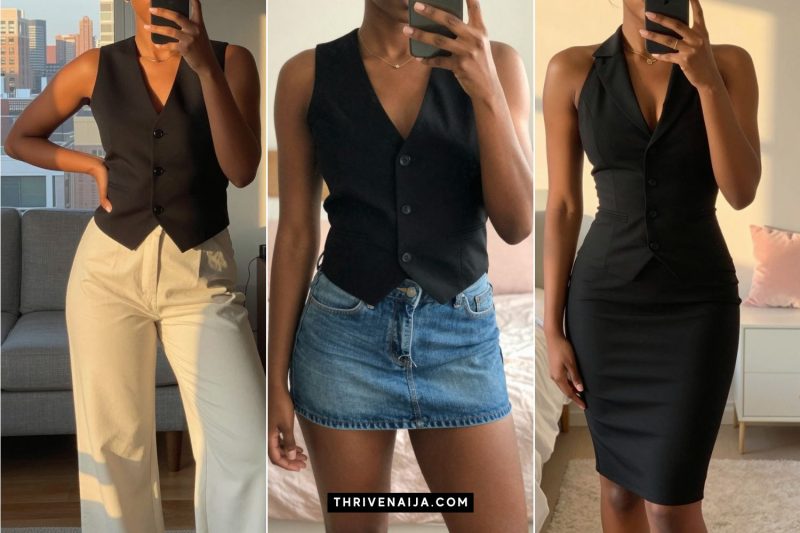 Black Vest Outfit Ideas