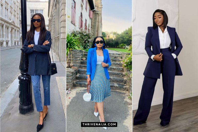Blue Blazer Outfit Ideas for Women