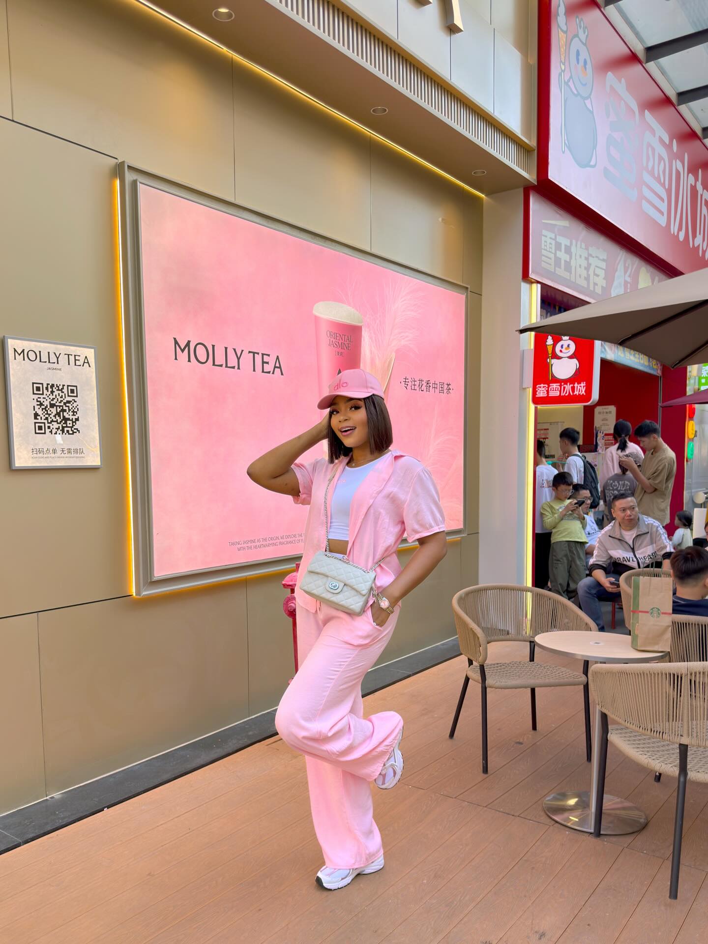 Light Pink Two Piece Lounge Set