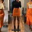 Orange Skirt Outfit Ideas
