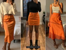 Orange Skirt Outfit Ideas