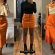 Orange Skirt Outfit Ideas