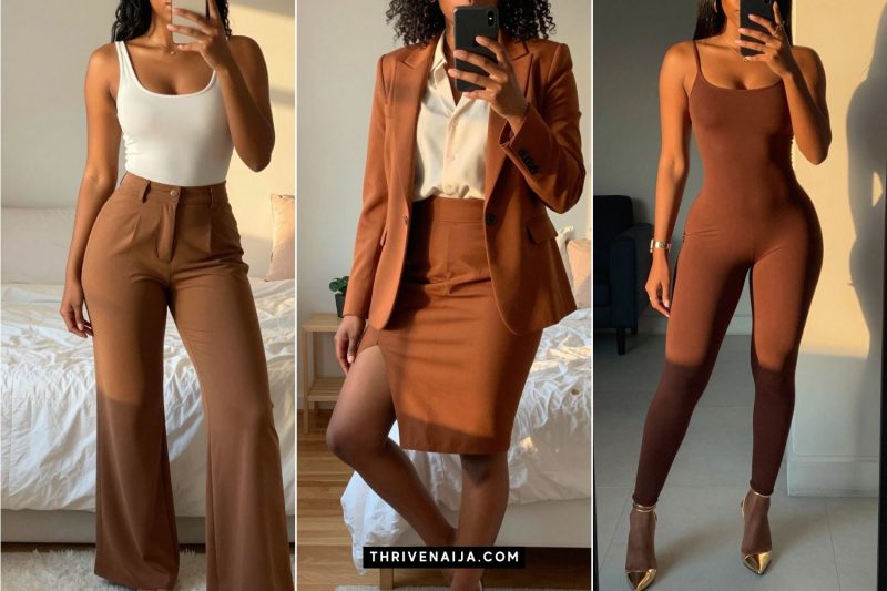 Rich Brown Outfit Ideas for Black Women