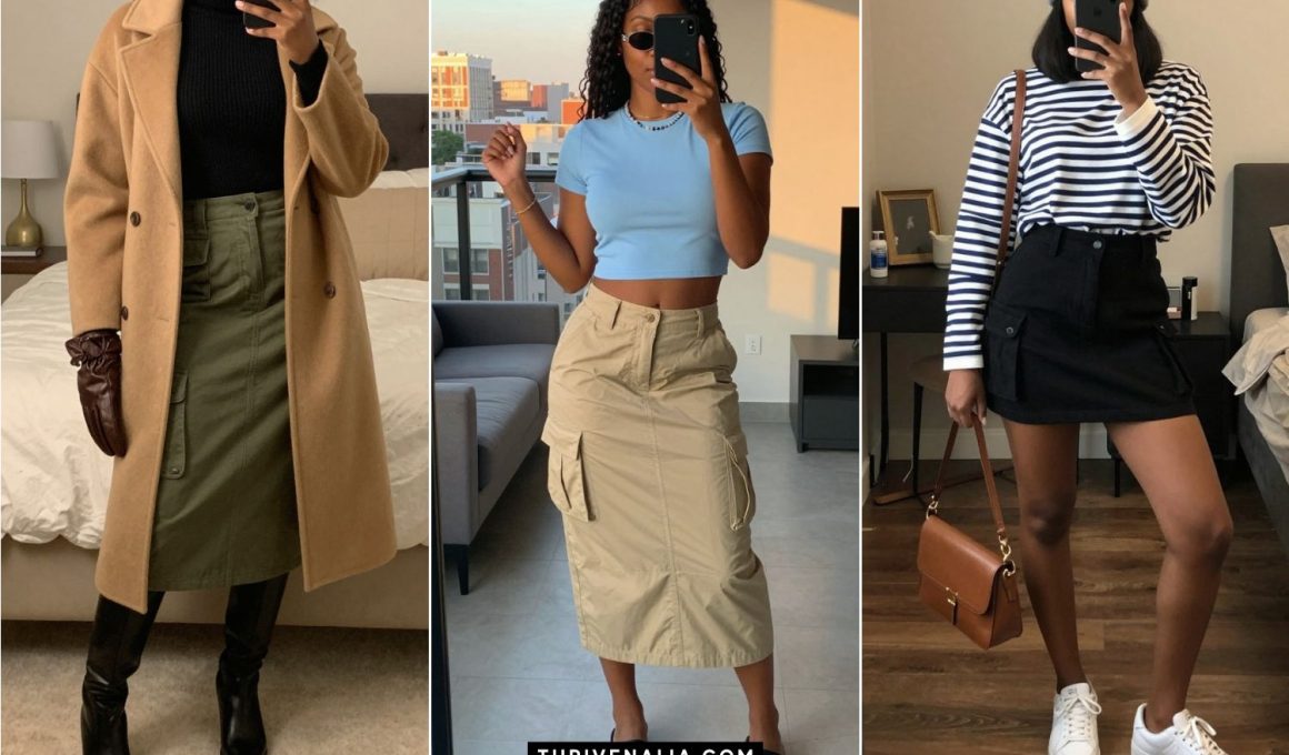 Trendy Cargo Skirt Outfit Ideas
