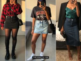 Classic Jean Skirt Outfit Ideas