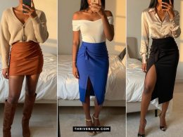 Flattering Wrap Skirt Outfit Ideas