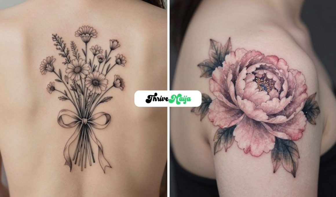 Floral Back Tattoo Ideas
