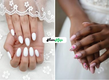 Floral Wedding Nail Ideas